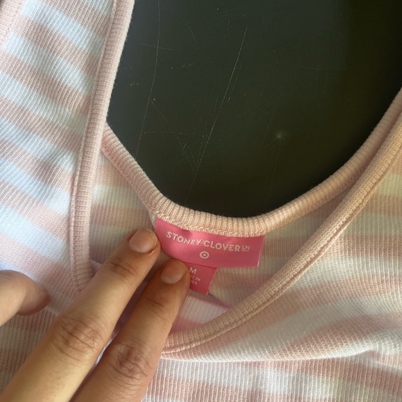 Stoney Clover x Target Pink Crop Tank Top - Picture 3 of 3